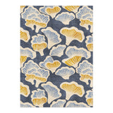 Oyster Mushrooms Blue & Gold in 7x5ft Size