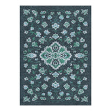 Fenwick Navy & Green in 5' x 7' Size