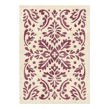 Floranna Ivory & Wine in 5' x 7' Size