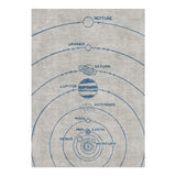 Solar System Blue & Ivory in 5' x 7' Size