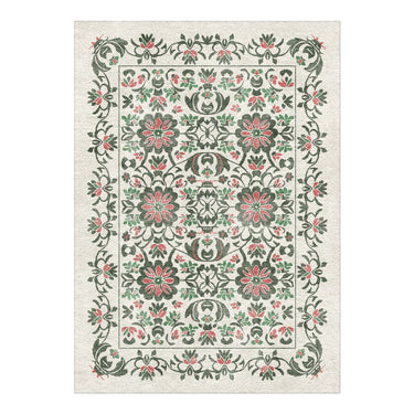 Georgiana Green & Deep Cerise in 5' x 7' Size