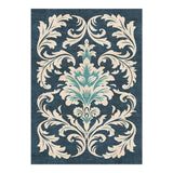 Aubrey Navy & Teal in 5' x 7' Size