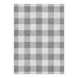 Buffalo Plaid Light Grey in 5' x 7' Size