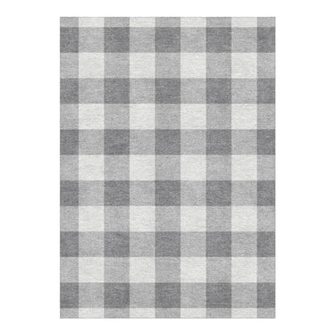 Buffalo Plaid Light Grey in 5' x 7' Size