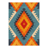 Zareen Blue & Orange in 7x5ft Size