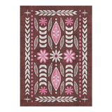 Topanga Burgundy & Pink in 5' x 7' Size