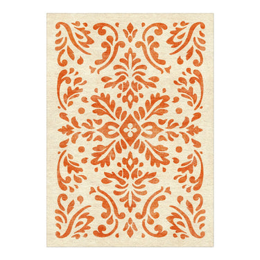 Floranna Ivory & Orange in 5' x 7' Size