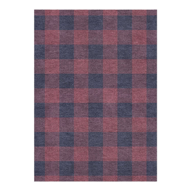 Buffalo Plaid Maroon & Navy in 5' x 7' Size