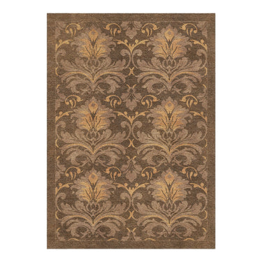 Agnes Damask Umber Brown in 5' x 7' Size