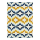 Jasper Blue & Gold in 5' x 7' Size