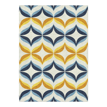 Jasper Blue & Gold in 5' x 7' Size