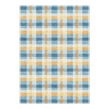 Monroe Plaid Blue & Yellow in 7x5ft Size