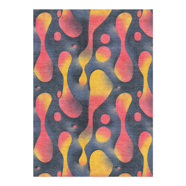 Hot Lava Red & Yellow in 7x5ft Size