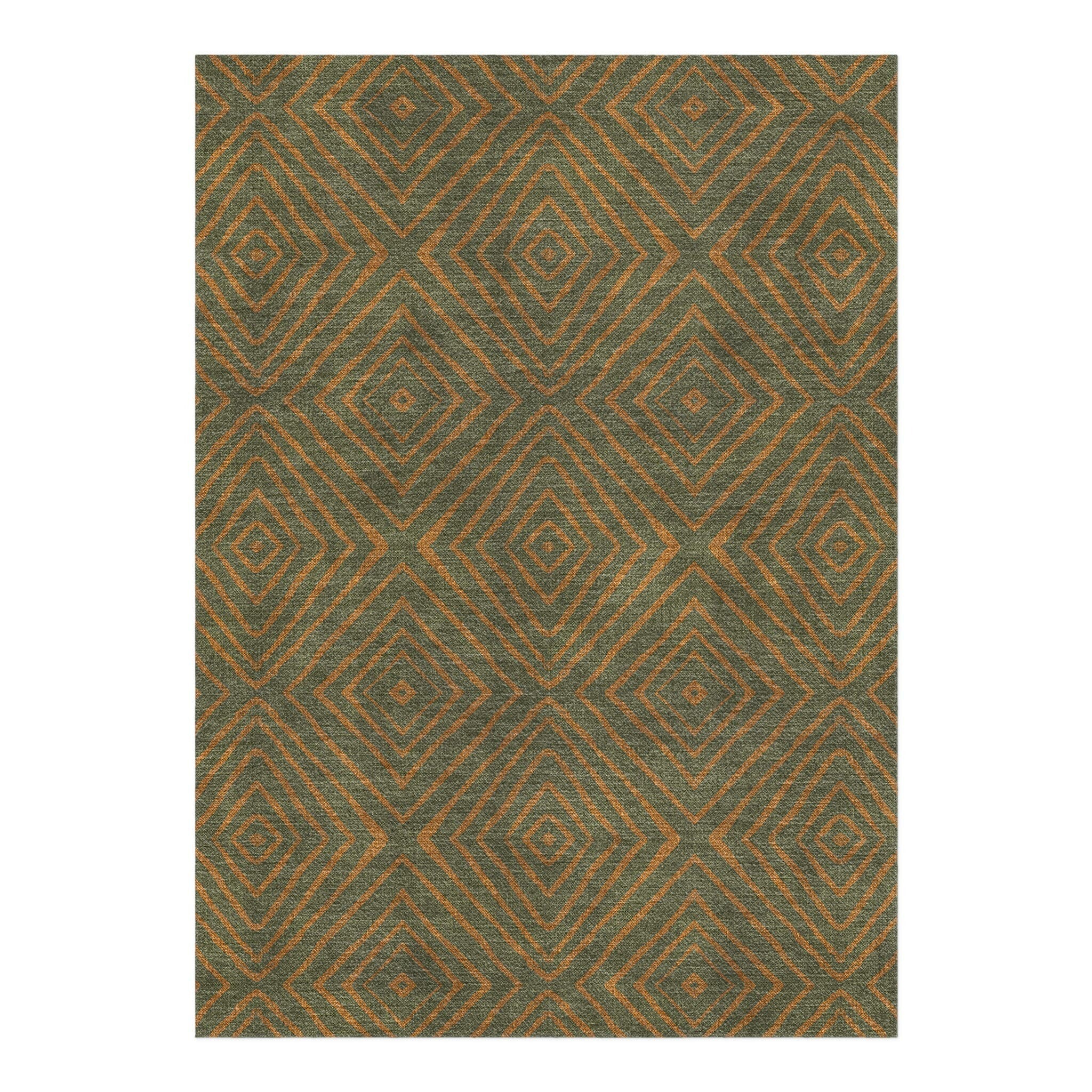 Terlingua Olive & Terracotta Area Rug – Undrfoot Rugs