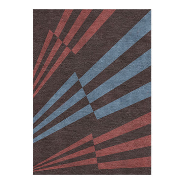 Prisma Maroon & Sky in 5' x 7' Size