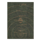 Solar System Forest & Rust in 5' x 7' Size