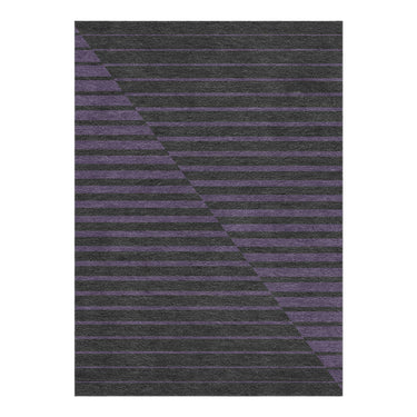 Euclid Black & Purple in 5' x 7' Size