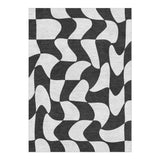 Twyla Checkered Black & White in 5' x 7' Size