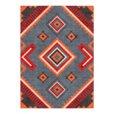 Mehdi Blue & Orange in 7x5ft Size