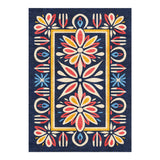 Jasmina Navy Multicolor in 7x5ft Size