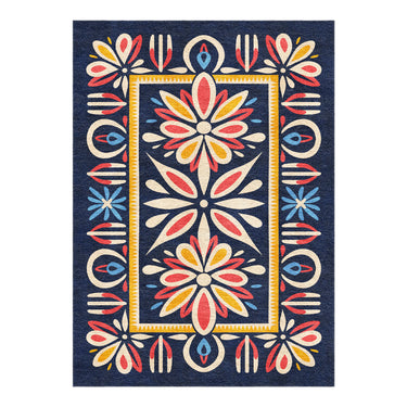 Jasmina Navy Multicolor in 7x5ft Size