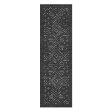 Durand Charcoal Grey in 2.5' x 8' Runner Size