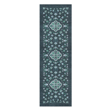 Fenwick Navy & Green in 2.5' x 8' Runner Size