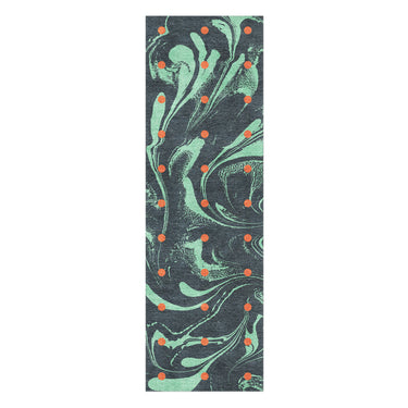 Acid Burn Teal & Orange in 2.5' x 8' Runner Size