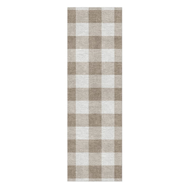 Buffalo Plaid Light Cedar Brown in 2.5' x 8' Runner Size