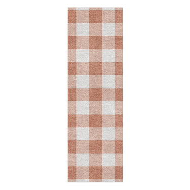 Buffalo Plaid Light Terracotta in 2.5' x 8' Runner Size