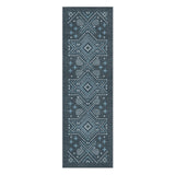 Durand Navy Blue in 2.5' x 8' Runner Size