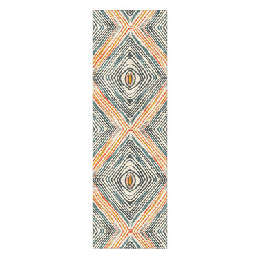 Boden Orange & Blue in 2.5' x 8' Runner Size