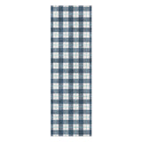 Wallace Plaid Blue & Teal in 8x2 5ft Size