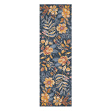 Claudine Blue & Yellow in 2.5' x 8' Runner Size