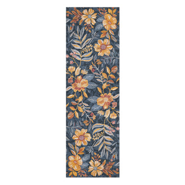 Claudine Blue & Yellow in 2.5' x 8' Runner Size