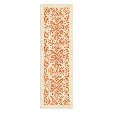 Floranna Ivory & Orange in 2.5' x 8' Runner Size