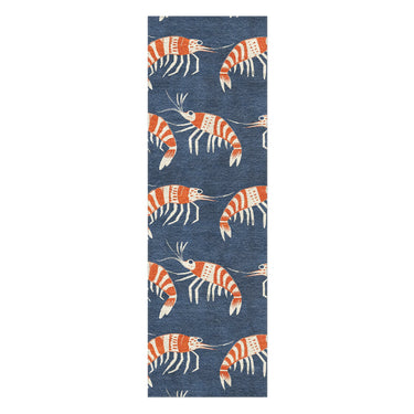 Tile - Animals 013 - Tribal Prawns in 2.5' x 8' Runner Size