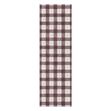 Wallace Plaid Maroon & Gold in 8x2 5ft Size