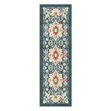 Eugina Seafoam & Navy in 2.5' x 8' Runner Size