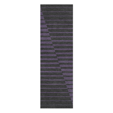 Euclid Black & Purple in 2.5' x 8' Runner Size