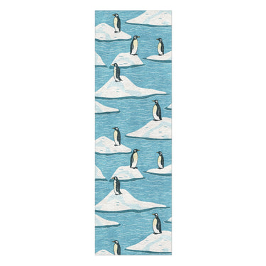 Arctic Penguins in 2.5' x 8' Runner Size