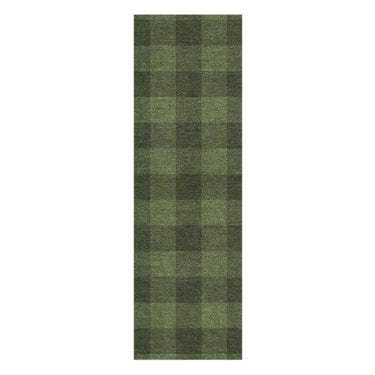 Buffalo Plaid Dark Olive in 2.5' x 8' Runner Size