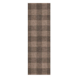 Buffalo Plaid Dark Cedar Brown in 2.5' x 8' Runner Size