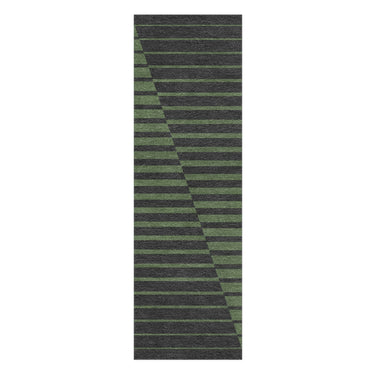 Euclid Black & Green in 2.5' x 8' Runner Size