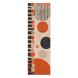 Charl Orange & Taupe in 2.5' x 8' Runner Size