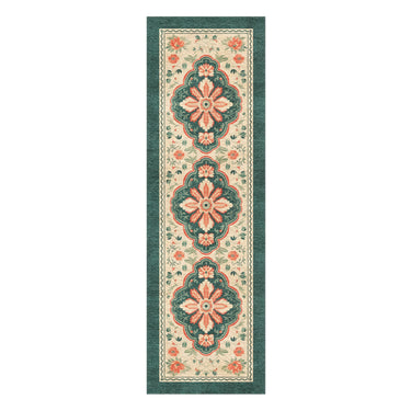 Meave Sage Green & Rose in 8x2 5ft Size