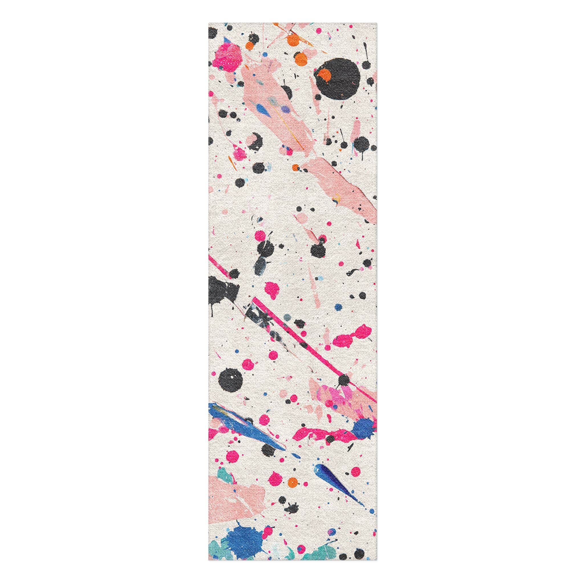 Purple Splatter Rug Kayla Paint Splatter Area Rug – Undrfoot Rugs