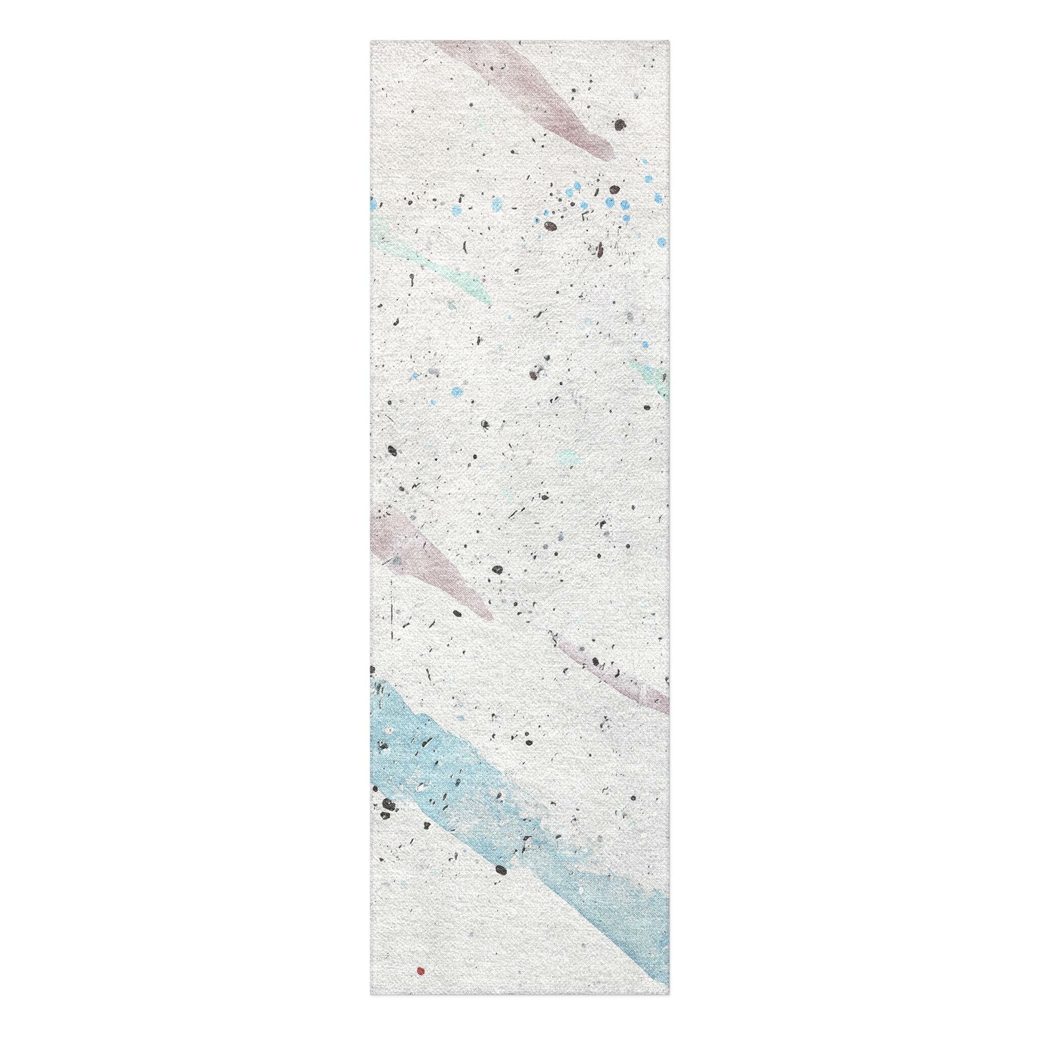 Purple Splatter Rug Stephanie Cool Splatter Area Rug – Undrfoot Rugs