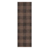 Buffalo Plaid Hickory Brown in 2.5' x 8' Runner Size