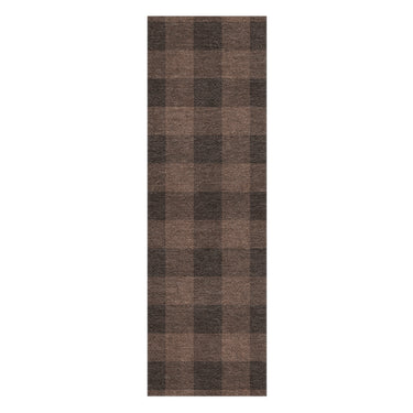 Buffalo Plaid Hickory Brown in 2.5' x 8' Runner Size